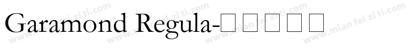 Garamond Regula字体转换